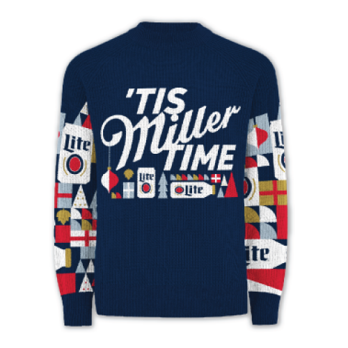 Miller Lite holiday sweater